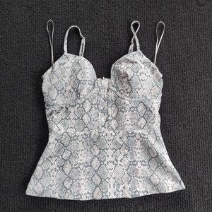 SNAKE PRINT BRALETTE/TOP